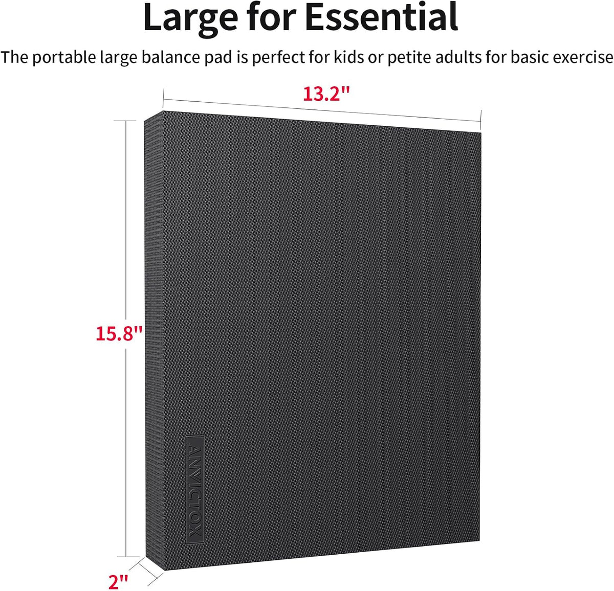 Balance Pad 15.8 * 13.2 * 2 inch,Large Balance Pad for Physical Therapy,Foam Balance Board for Rehabilitation Stability Workout Knee and Ankle Exercise Strength Training