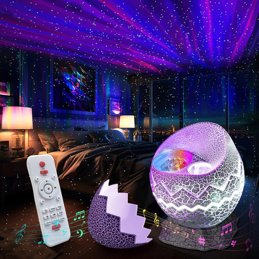 Rossetta Star Projector, Galaxy Projector for Bedroom Nebula Night Light Projector with White Noise, Bluetooth Speaker, Timer and Remote, Kids Room Decor, Birthday, Party, Gifts for Kids Teens Adults