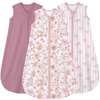 Yoofoss Baby Sleep Sack Baby Wearable Blanket 100% Cotton 2-Way Zipper Toddler Sleeping Sack