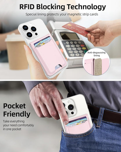 ExtreLife for Magsafe Wallet, Works with Apple Find My, 6 Cards Holder