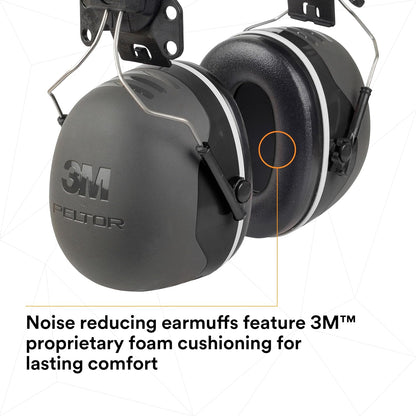 3M PELTOR Ear Muff Hearing Protection, X5 Series, Noise Protection NRR 21 dB, Construction, Manufacturing, Automotive