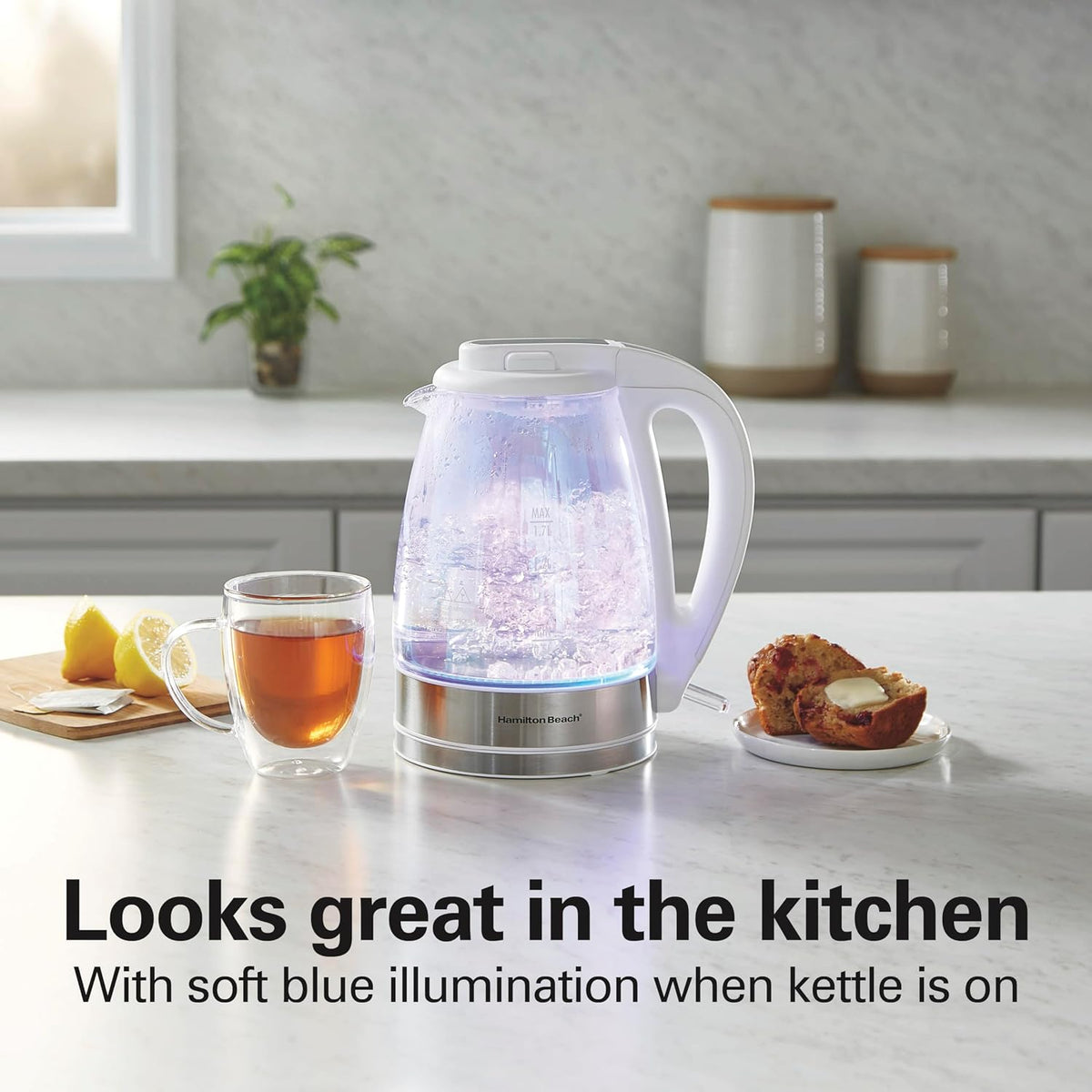 Hamilton Beach 1.8 Liter Electric Tea Kettle, Water Boiler & Heater
