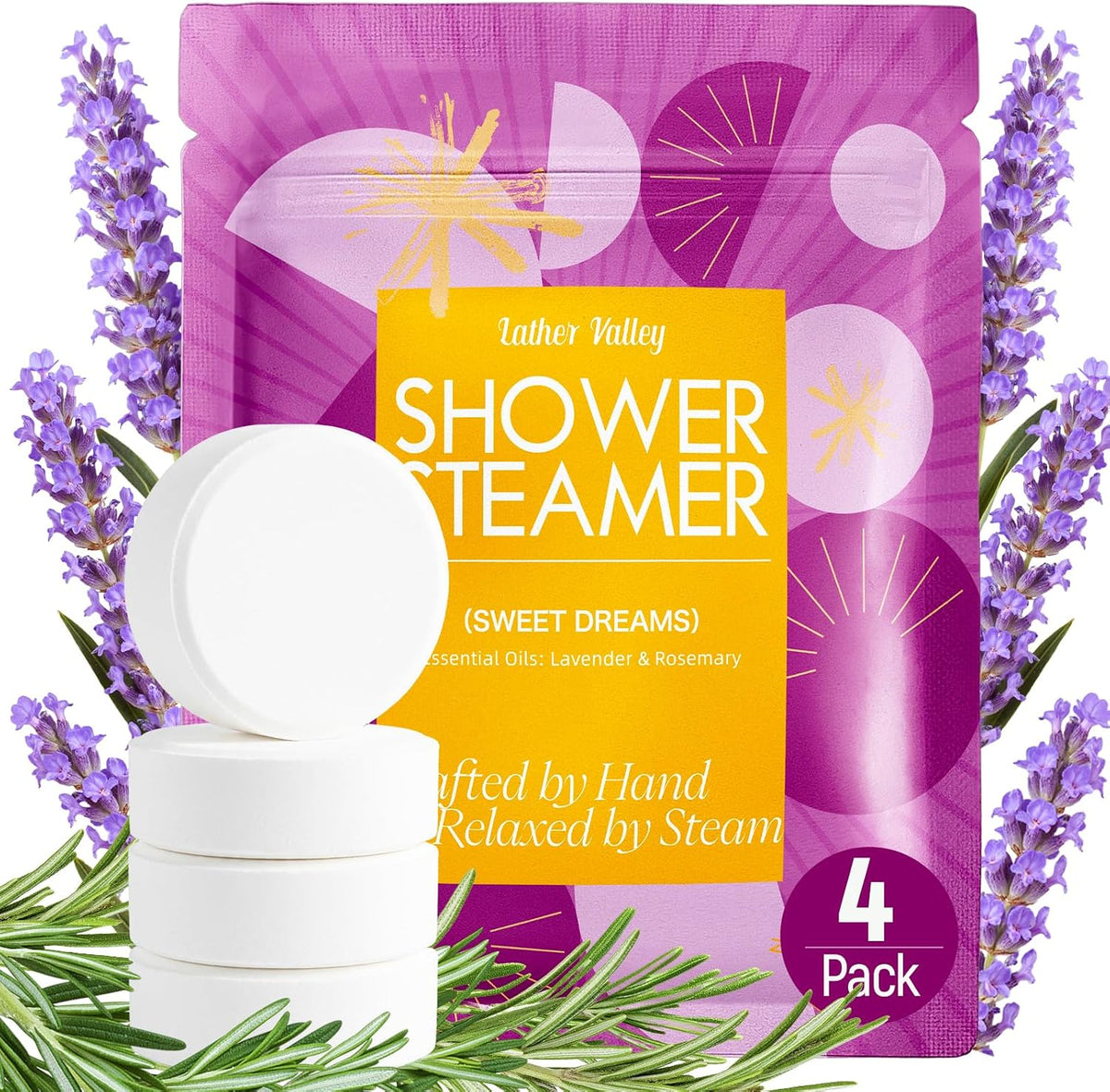 Aromatherapy & Sport Shower Steamers, 24 Pack Shower Bombs with 6 Scents