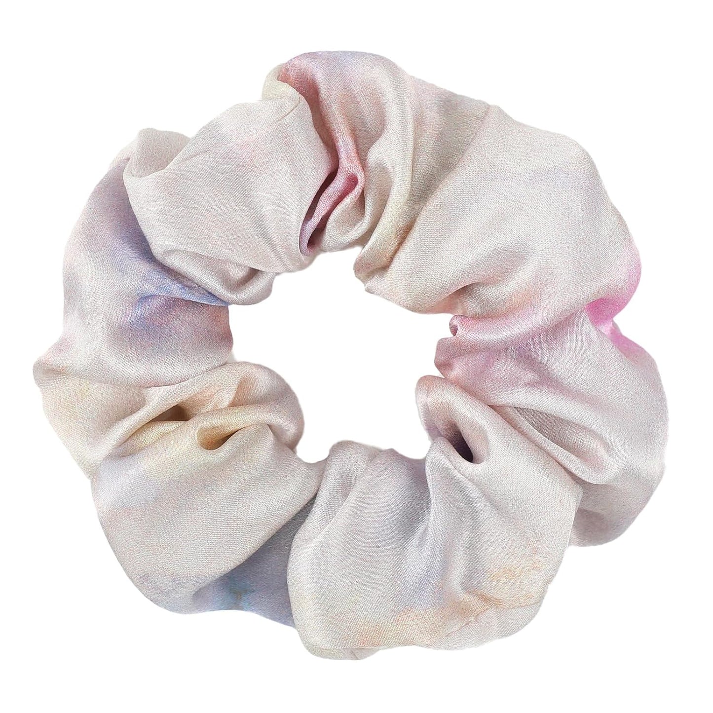 LILYSILK Silk Hair Scrunchies / Ties for Frizz & Breakage Prevention, 100% Mulberry, No Damage, Elastic ponytail Holders, 1Pc, Coffee - Colors A