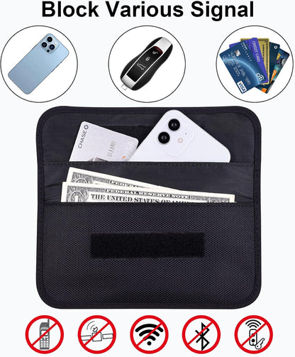 Wisdompro Faraday Bag, RFID Signal Blocking Bag for Phones and Car Keys