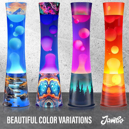 JAMBO 15.5" The Upgraded Motion Lamp, Sunset Decal Motion Light, Beautiful Home Decor, Living Room Bedroom Lamp, Relaxing Nightlight for Teens, Kids & Adults