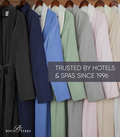 Women's Microfiber Robe by BOCA, Luxury Hotel Bathrobe, Generous Sizing