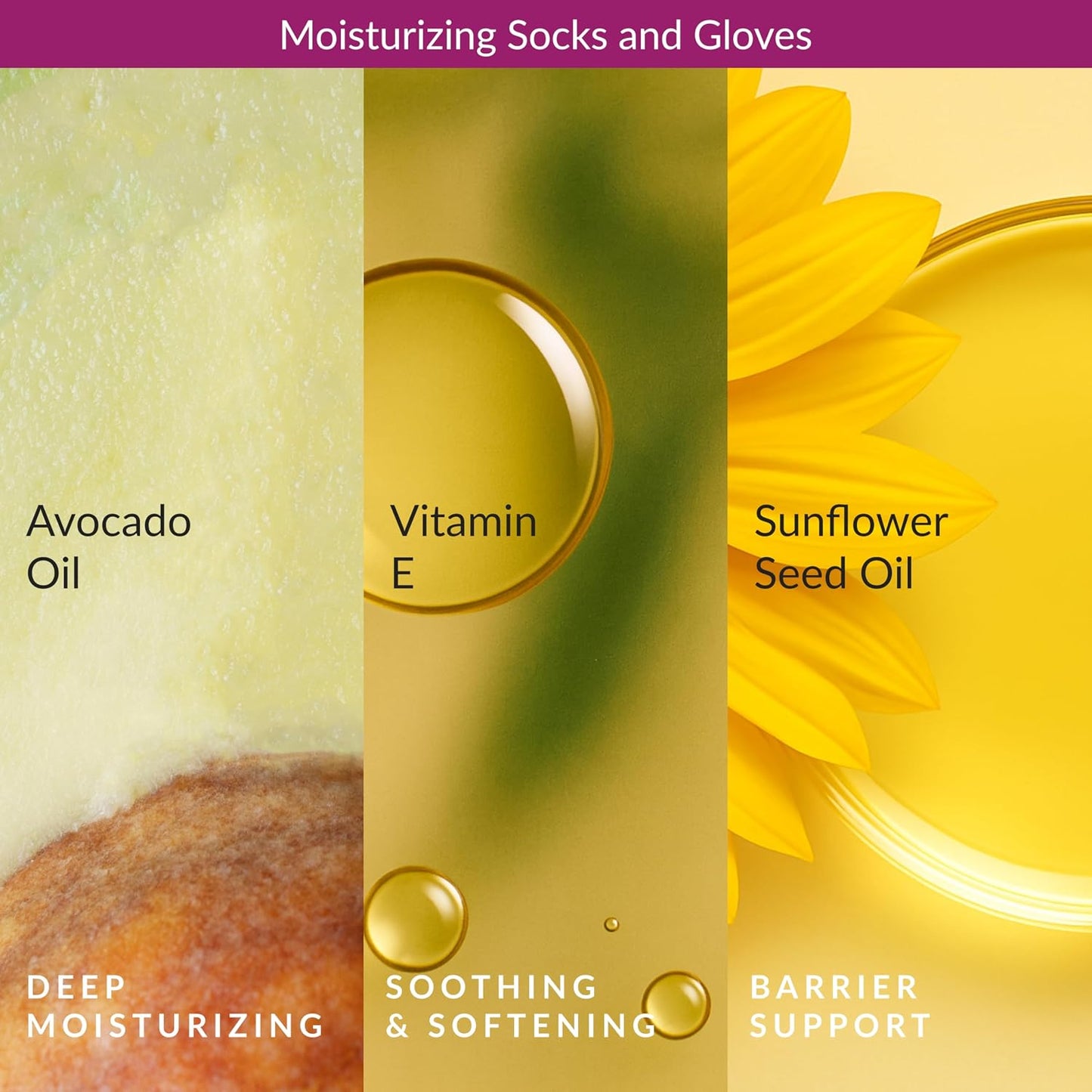 Epielle Hydrating Foot Mask 6 Pairs, Relieve and Soften with Shea Butter & Jojoba Oil, Deep Moisturizing Socks for Dry, Cracked Feet, Self Care Gifts for Women, Spa Kit
