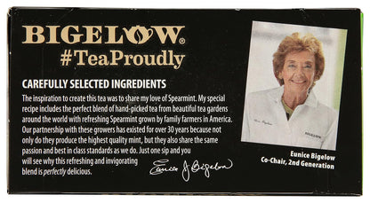 Bigelow Tea Perfectly Mint Black Tea, Caffeinated, 20 Total Tea Bags