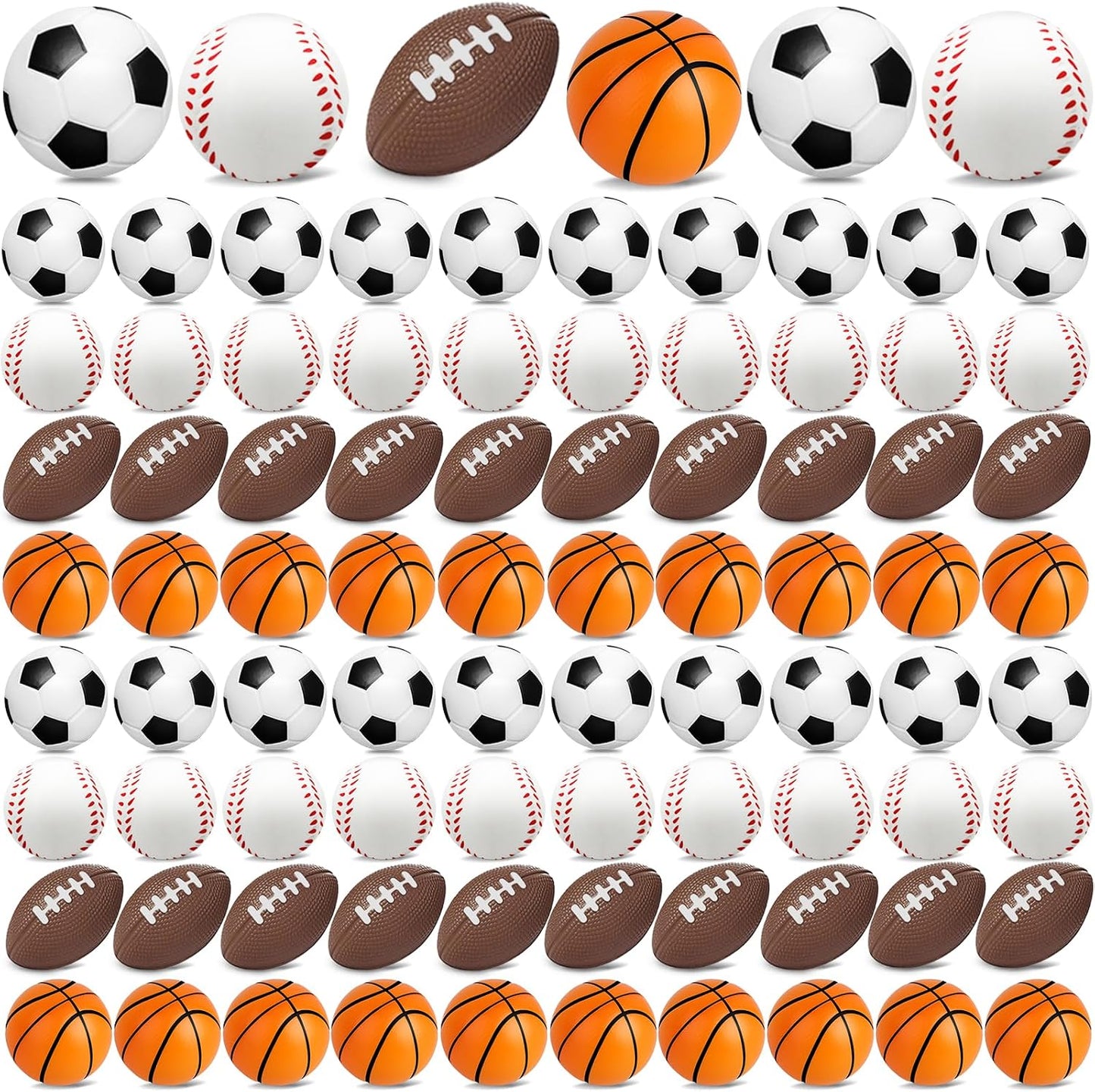 96 Pieces Motivational Stress Balls 2 Inch Inspirational Stress Relief Ball Bulk Hand Exercise Balls Encouraging Colorful Foam Balls Anxiety Small Balls with Quotes for Kids Adults Teens, 12 Styles