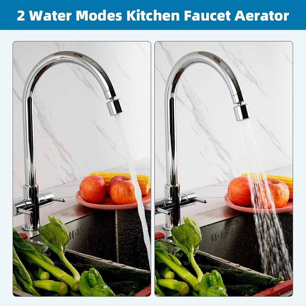 Hibbent NSF/ANSI/CAN 61 & cUPC Certified Faucet Aerator, Chrome