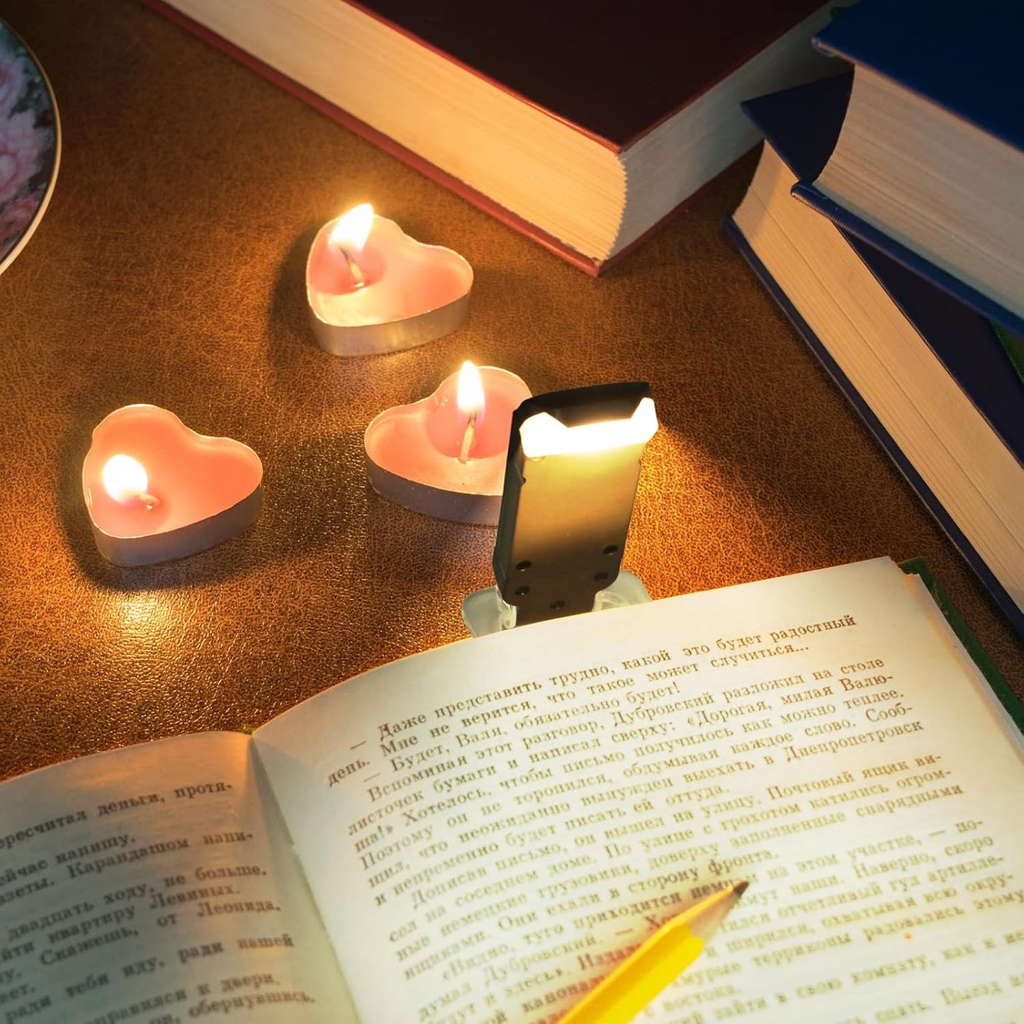 Retisee 20 Pack USB Rechargeable Book Light for Reading in Bed Foldable Clip on LED Booklight 3 Amber Colors &2 Brightness Dimmable Long Lasting Portable Bookmark Lamp for Book Lovers