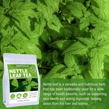 Jarteela - Nettle Leaf Tea Bag, 54 Ct, Stinging Nettle Tea Herbal Teabags