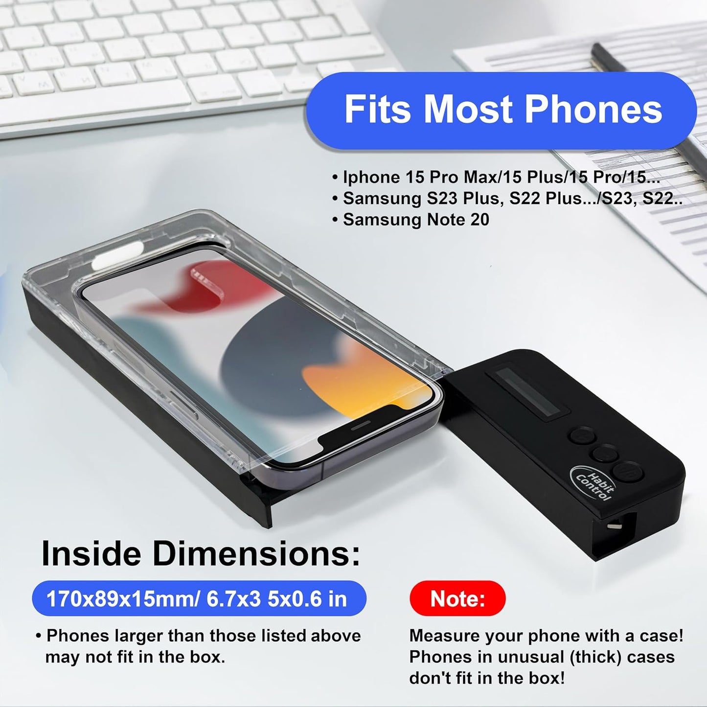 Phone Lock Box, Timed Lock Box Cell Phone Locker