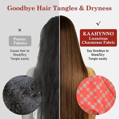 Adjustable Silk Bonnet Satin Curly Hair Wrap for Sleeping Women Anti Frizz