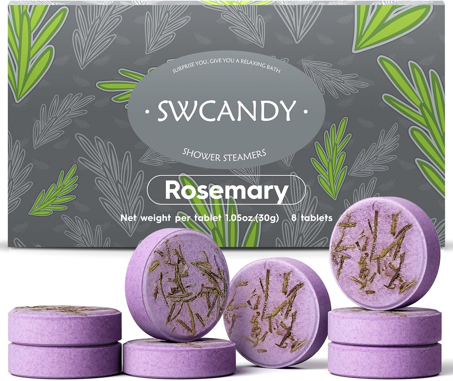 Shower Steamers Aromatherapy Birthday Gifts for Women - SWCANDY 8 Pcs Travel Essentials, Hotel Shower Spa Holidays Mom Wife Grandma Sister Her Self Care Relaxation with Natural Essential Oils Home