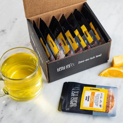 Tiesta Tea Herbal & Rooibos Tea Sampler Dry Flight Set 8 Pouches