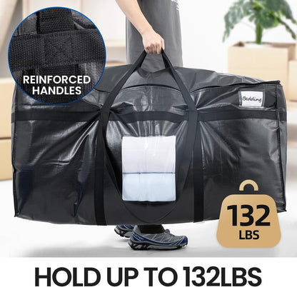 TAILI 69 Gallon Extra Large Storage Bags with Visible Window,Blue
