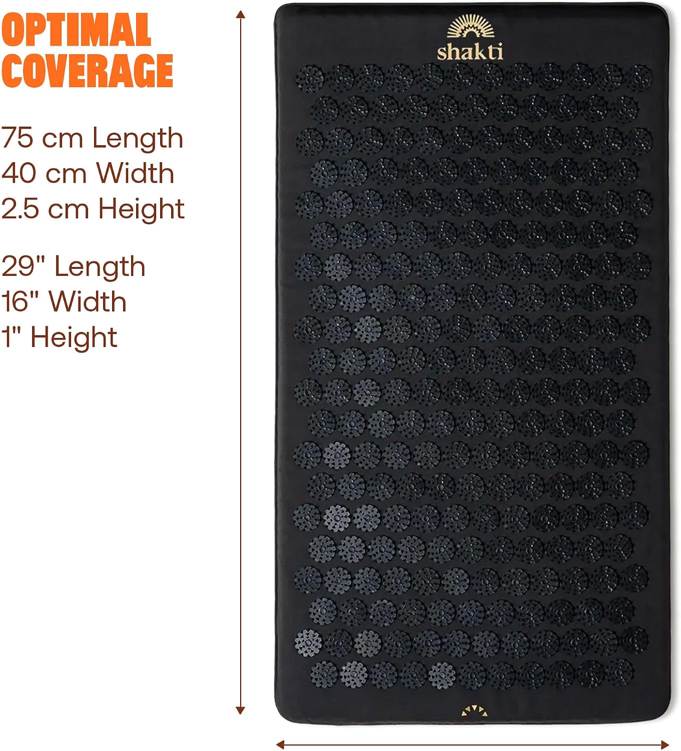 ShaktiMat Acupressure Mat for Relaxation, Massage Muscles, Aid Sleep & Unlock Inner Tension, Similar to Acupuncture, No Needles Required