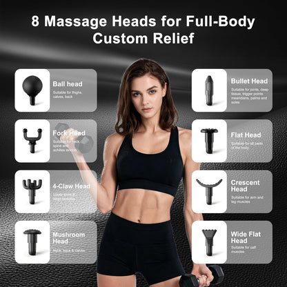 LEERCON Massage Gun Deep Tissue Handheld Muscle Massager for Pain Relief