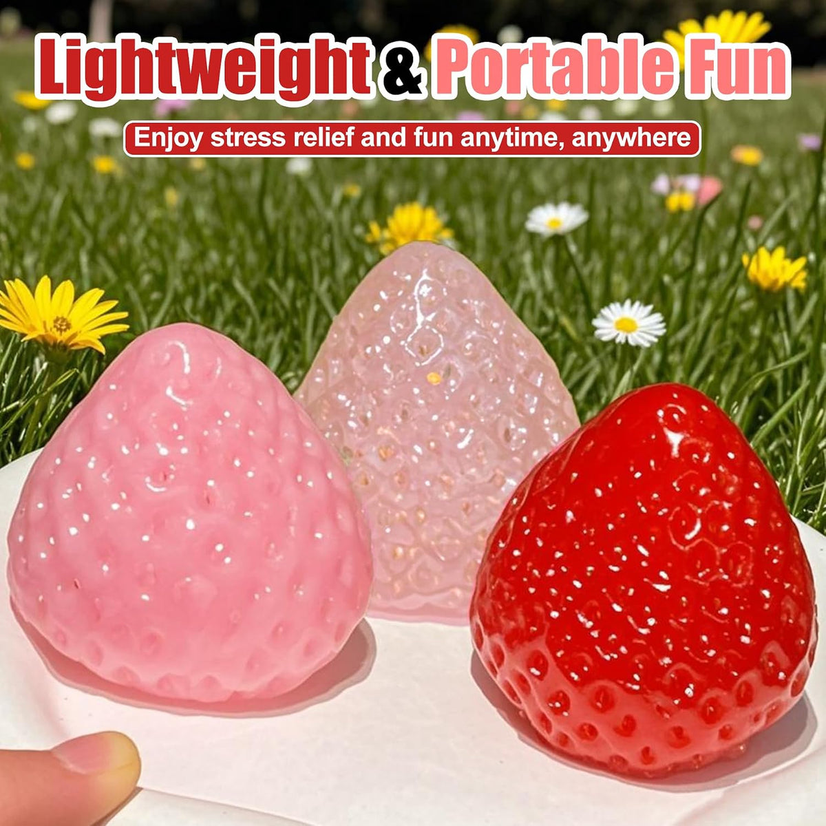 3Pcs Textured Stress Balls, Soft Sensory Fidget Toys Ball for Adults Kids