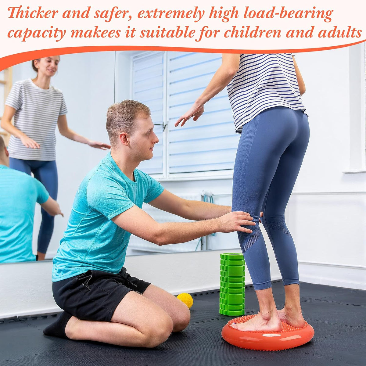Libima 4 Pcs Wiggle Seat for Kids Inflated Wobble Cushion