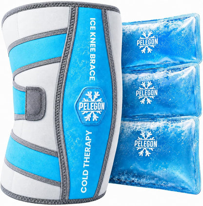 Knee Ice Pack Wrap (1 Pack) - Adjustable Ice Pack for Knees Surgery, Replacement, Arthritis Pain, ACL, Sports Injuries, Post Surgery, for Long Duration - 1 Pack