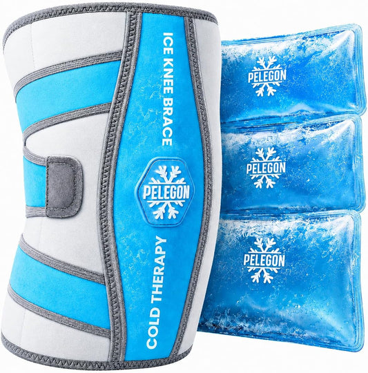 Knee Ice Pack Wrap (1 Pack) - Adjustable Ice Pack for Knees Surgery, Replacement, Arthritis Pain, ACL, Sports Injuries, Post Surgery, for Long Duration - 1 Pack