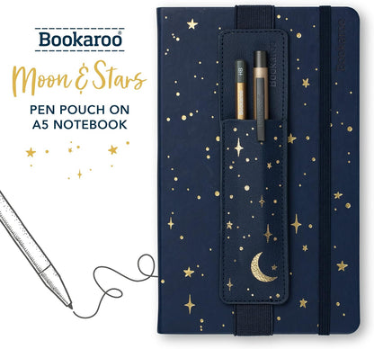 IF Compact Book Light - Moon & Stars, Dark Blue/Gold