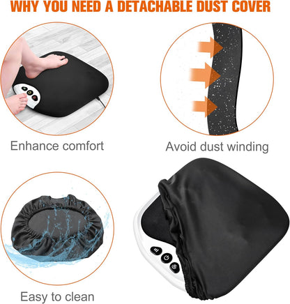 Snailax 2-in-1 Shiatsu Foot and Back Massager with Heat - Kneading Foot Warmer, Electric Feet Massage, Massagers for Back,Leg, Fathers Day Gift for Dad Men Women