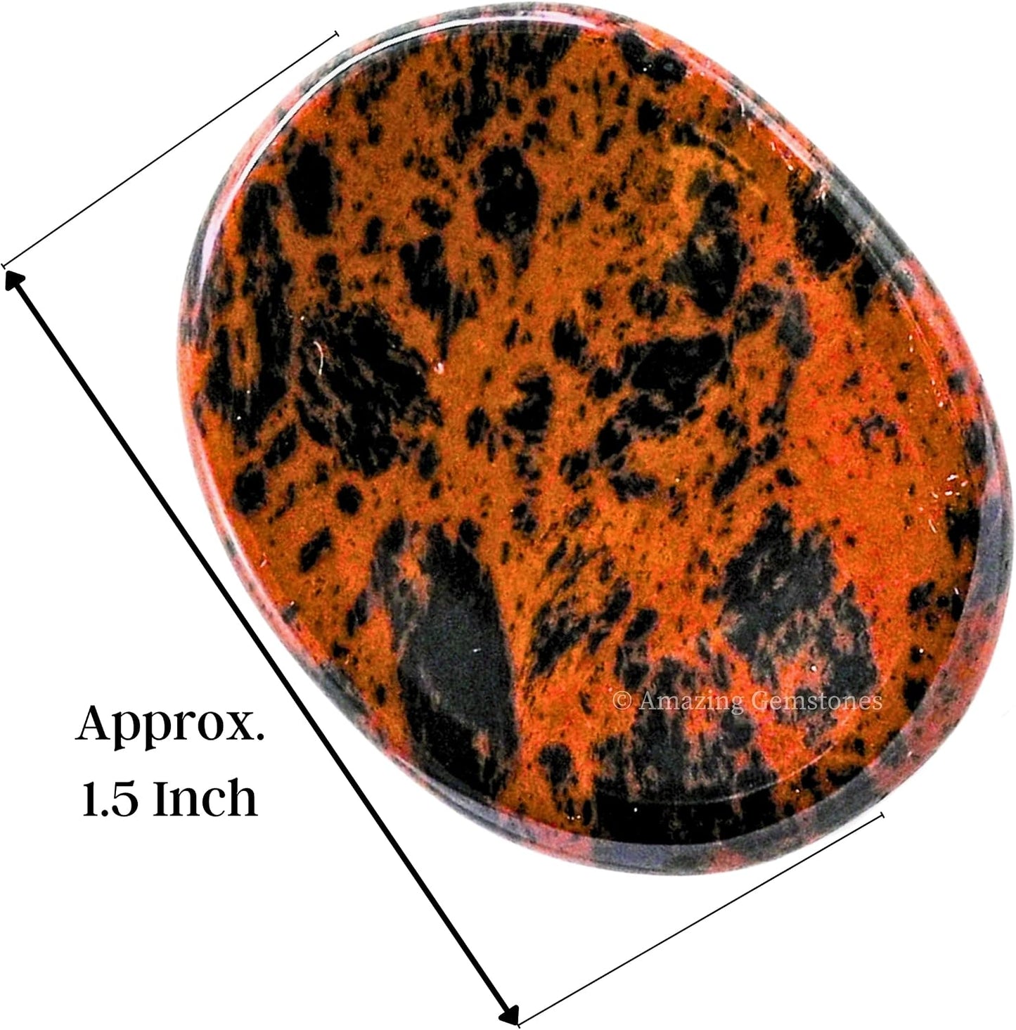 Amazing Gemstone Labradorite Thumb Worry Stone, Anxiety Stone, Healing Crystals - Piedra Crystal Fidget for Gift, Meditation, Calming, Relaxation, Stress Relief - Colors C