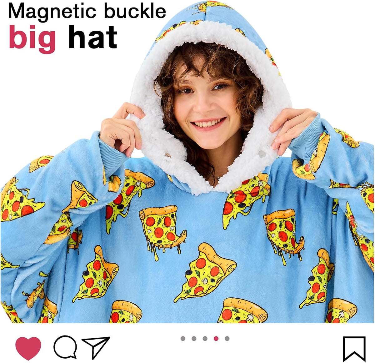 yescool Wearable Blanket Hoodie as Christmas Birthday Gifts for Women Mom - Colors A