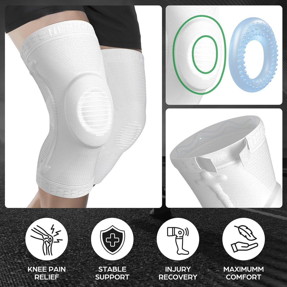 NEENCA Professional Knee Brace, Medical Knee Support for Women & Men Relief
