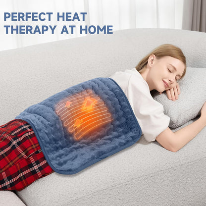 Heating Pad for Back, Neck, and Shoulder Pain Relief, Electric Heat Pad with 6 Heat Levels, Moist Heat Option, Auto Shut-Off, Birthday Christmas Gifts for Women Men Mom Dad Grandma, Gifts for her