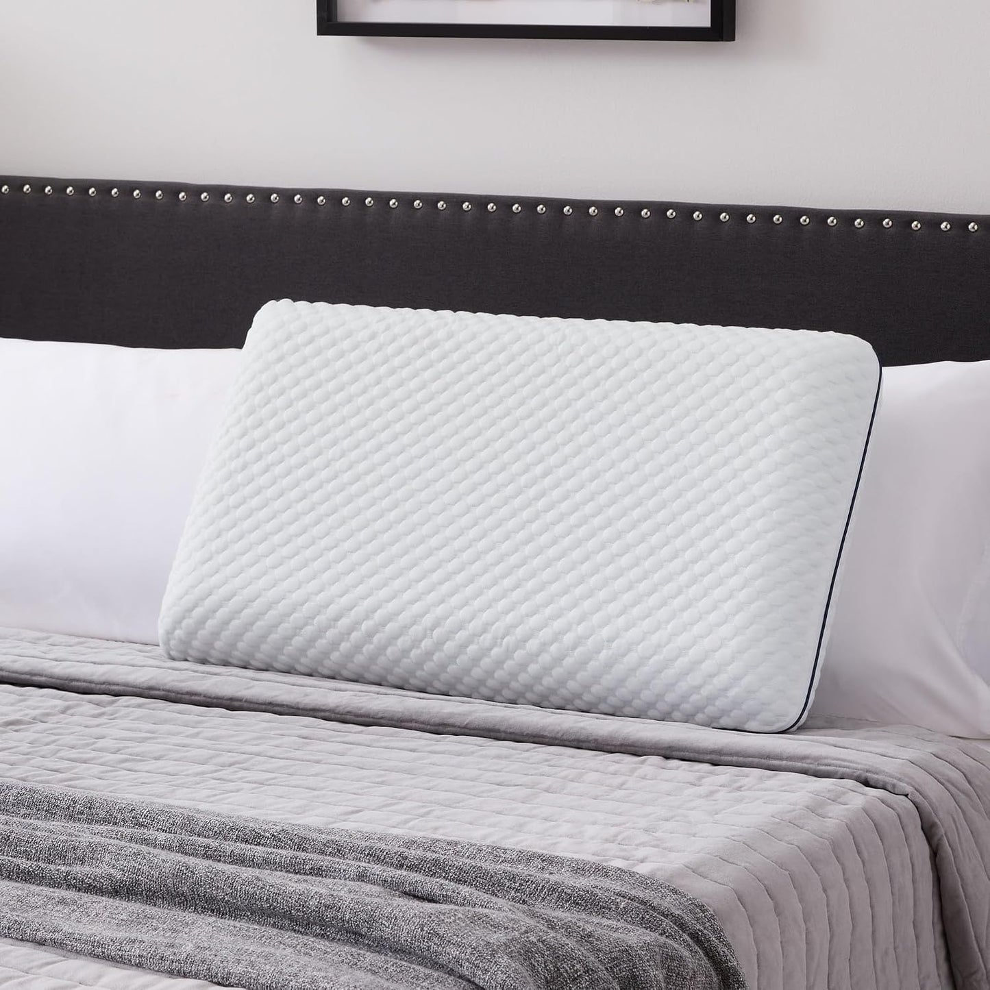 Weekender Cooling Gel Memory Foam Pillow for Sleeping – King Size, Ventilated Cooling Pillow for Side & Back Sleepers, Neck & Shoulder Support, Medium Firm, Washable Cover
