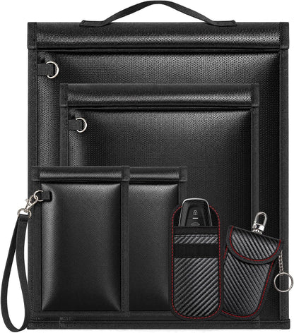 Military Grade Faraday Bag for Phone & Key Fob, Signal Blocking Pouch