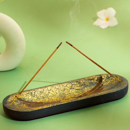 raajsee Wooden Rosewood Incense Holder - Incense Burner - Ash Catcher - Incense Stick Holder - Meditation & Yoga - Great Gift for Any Occasion Size 11x4 inch (Seven Chakra White)