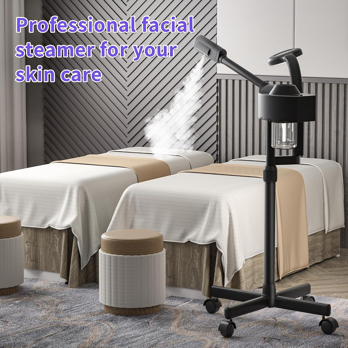 Professional Facial Steamer with Ozone & Magnifying Lamp