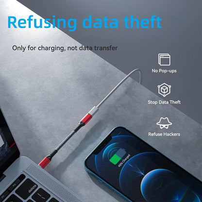 Data Blocker USB-C USB Data Blocker(2PCS),Charge-Only Adapter Against Juice Jacking, Provide Safe and high-Speed Charging