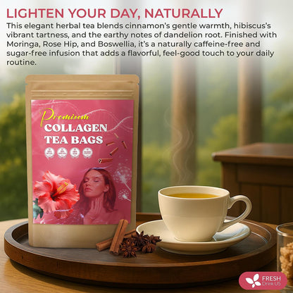 FreshDrinkUS, Premium 150 Lemon Ginger Tea Bags, 100% Natural Ingredients, Hand-made Blend of Lemon and Ginger, Eco-conscious Tea Bags. No Sugar, No Caffeine, Vegan. - Colors B