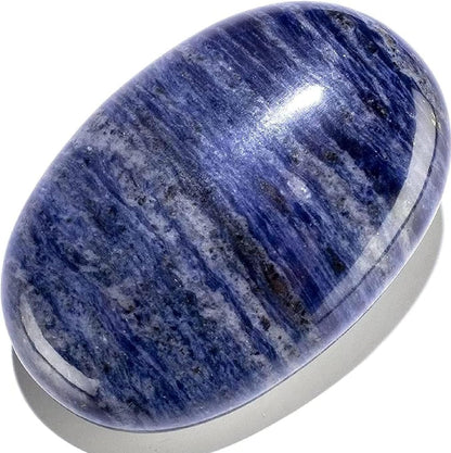 KALIFANO Palm Stone with Healing & Calming Effects - AAA+ Grade High Energy Worry Stone with Information Card - Reiki Crystal Used for Courage (Family Owned and Operated)