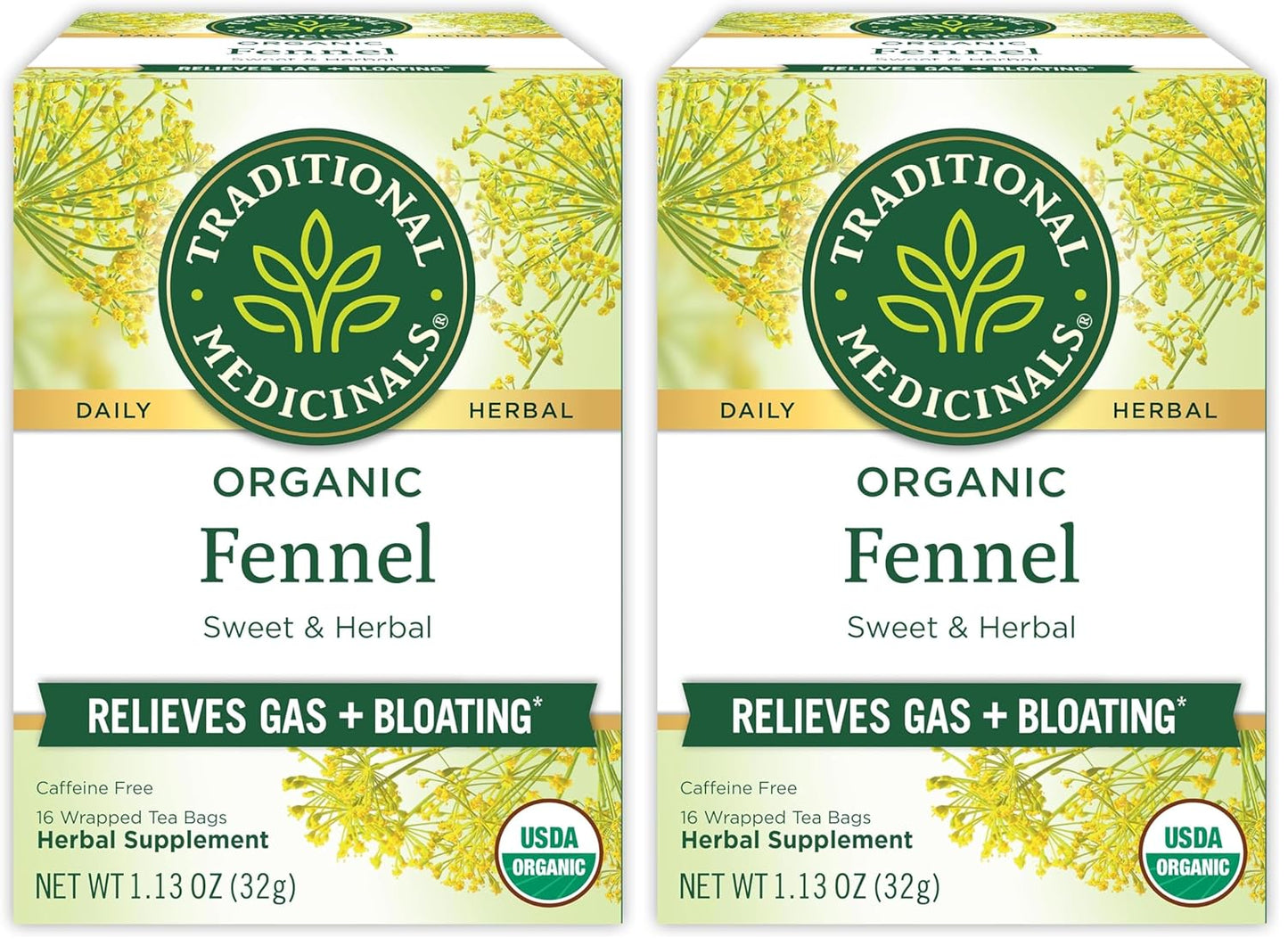 Traditional Medicinals Organic Fennel Tea, 16 Count