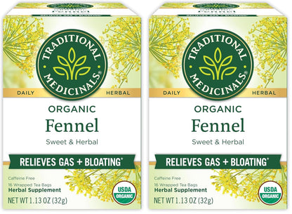 Traditional Medicinals Tea, Organic Triple Mint - Supports Healthy Digestion - Kosher, Non-GMO, Caffeine-Free - 16 Tea Bags