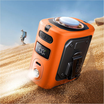 MUXNW Waist Clip Fan,100‑Speed 14000RPM,8000mAh