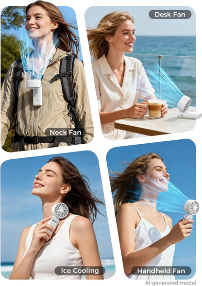 Aecooly Mighty Portable Handheld Fan | 20H Max Cooling | 3 Flexible Modes