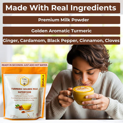 T2GO Authentic Karak Masala Chai Tea Mix – Just Add Water, 8 oz | Bold karak-style masala chai — real milk & spices in every scoop, no simmering