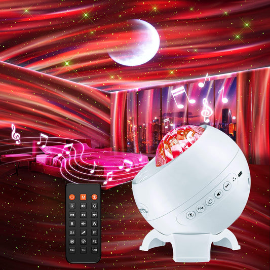 Baby Sound Machine Baby Night Light Projector with Star, 30 Soothing Sounds White Noise Machine for Sleep, 31 Color | 4 Films Sleep Trainer, Remote+Timer+3 Brightness Sensory Light for Autism Toys