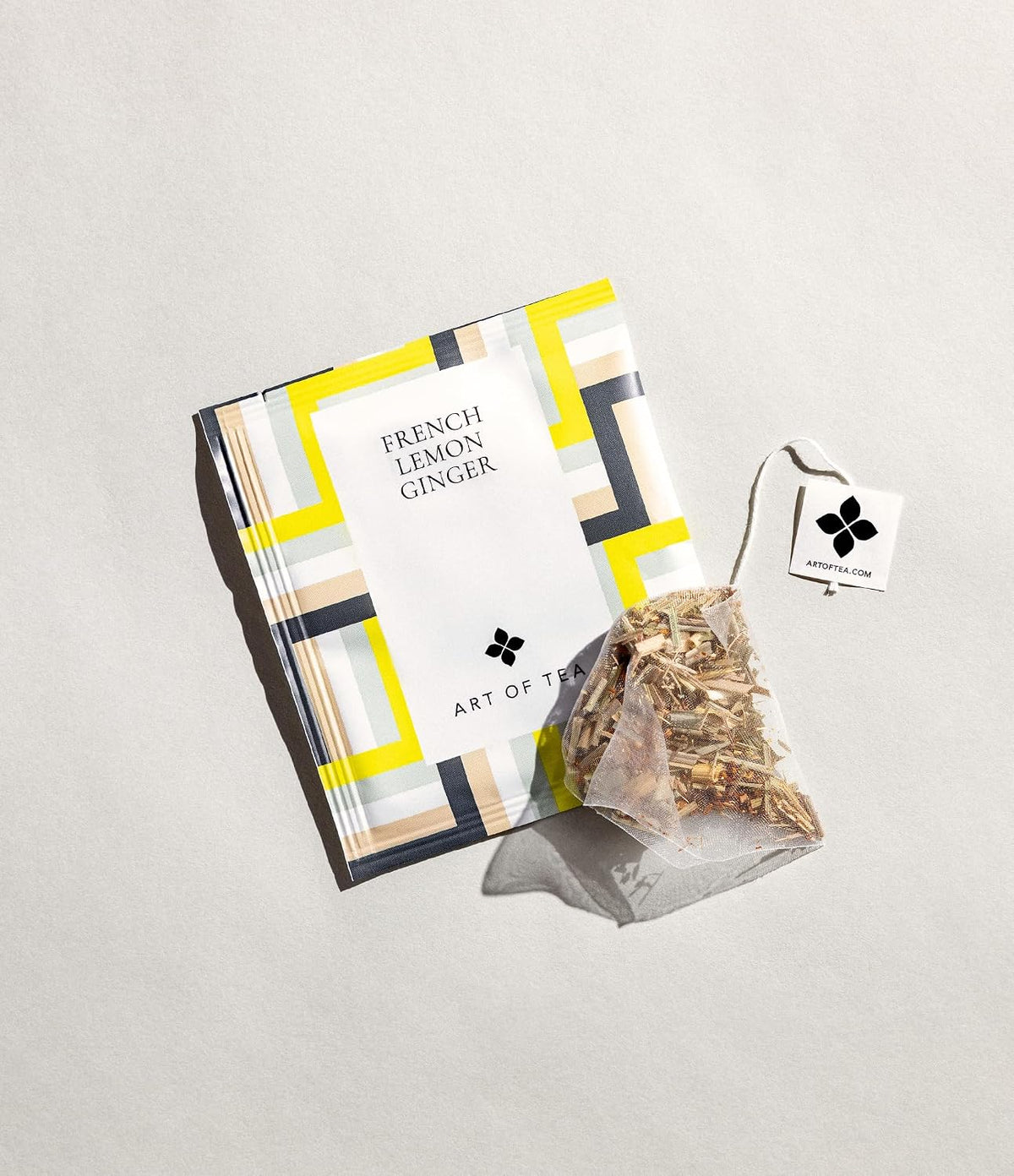 Art of Tea Organic French Lemon Ginger 1.5oz Loose Leaf Tea Tin, Caffeine Free Herbal Tea, Organic Rooibos & Lemongrass Ginger Tea, Premium Loose Leaf Herbal Tea for Relaxation & Digestion