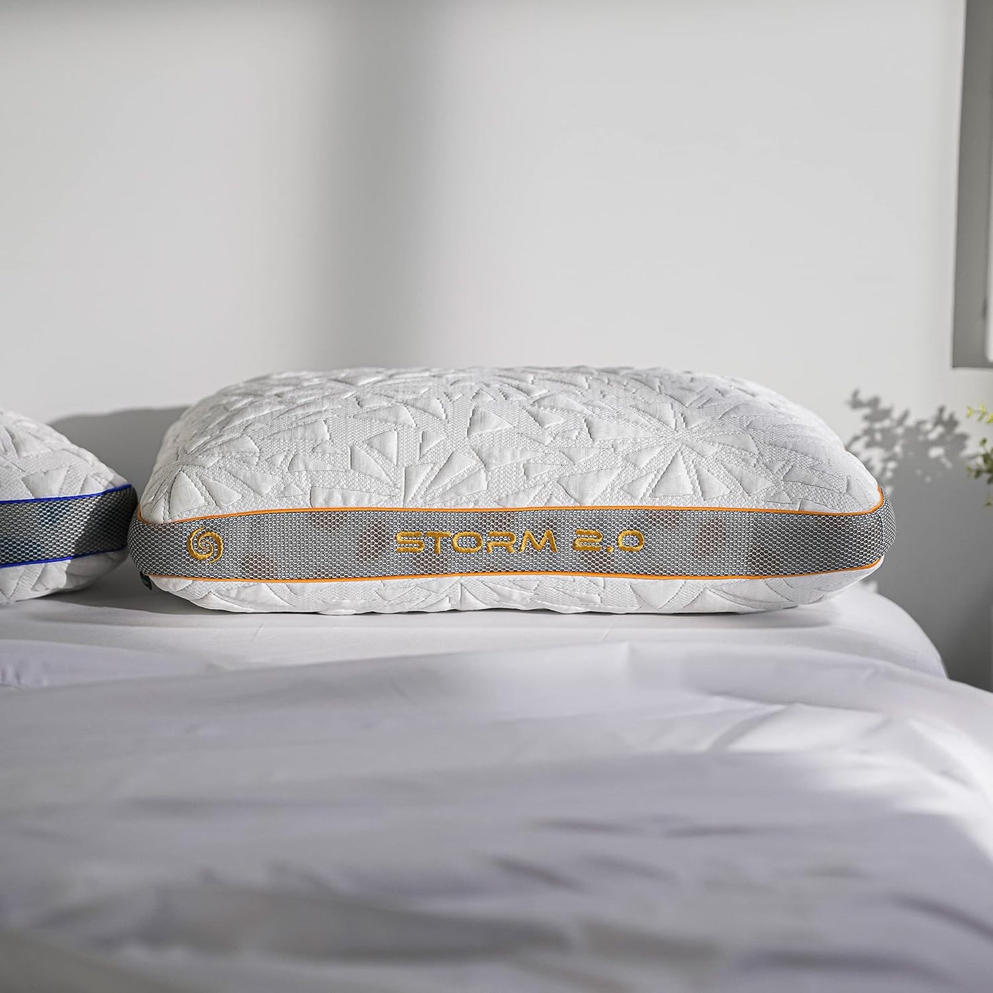 Bedgear Storm Performance Pillow, 1.0 Cooling Pillow for Side Sleepers, Medium Firm Support, Ver-Tex Cooling Cover, Air-X Mesh, Washable