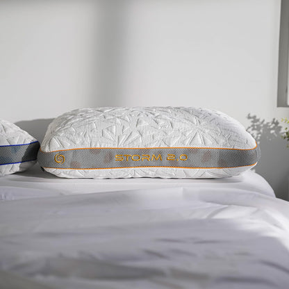 Bedgear Storm Performance Pillow, 1.0 Cooling Pillow for Side Sleepers, Medium Firm Support, Ver-Tex Cooling Cover, Air-X Mesh, Washable